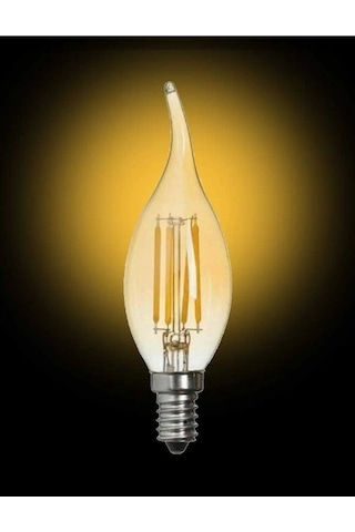 Cata 4w Rustik Amber Kıvrık Buji Led E-14 Ampul