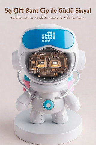 4k Akıllı Robot Kamera 360 Takip, Gece Görüşlü, Wifi Güvenlik