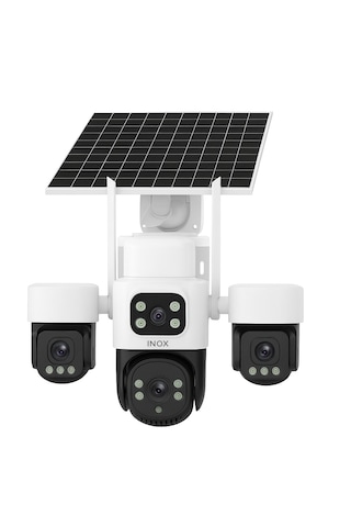 İnox X14 Solar 4 Kameralı Esimli & Simkartlı-6günbataryalı- Fullhd Kamera