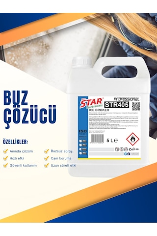Araç Camı Kış Buz Çözücü Ve Buzlanma Önleyici Görüş Güçlendirici 5 Litre