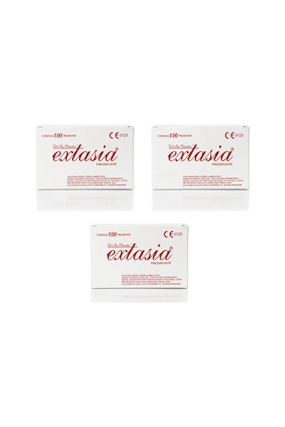 EXTASİA PREZERVATİF 100 LÜ 3 PAKET EXTASİA PREZERVATİF 100 LÜ 3 PAKET