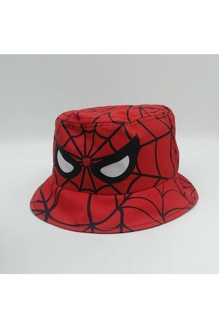Shopiolog Çocuk Şapka Erkek Örümcek Adam Balıkçı Kova Şapka Spiderman