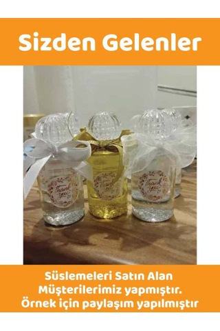 50 Adet 50 Ml Paw20tac Dezenfektan Kolonya Parfüm Hediyelik Nikah Düğün İçin Boş Plastik Şişe