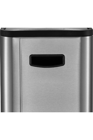 Primanova Ecoslim Paslanmaz Çelik Pedallı Çöp Kovası 30 L D-20534