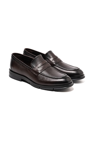 Brown Porto Klasik Ayakkabı Erkek Ka-26y-f3003 John May Formal Shoe Kahverengi