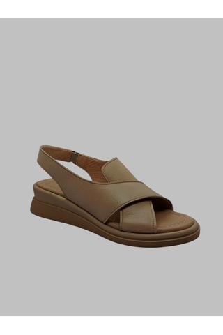 Albini A-24y101301 Kadın Deri Sandalet Ten