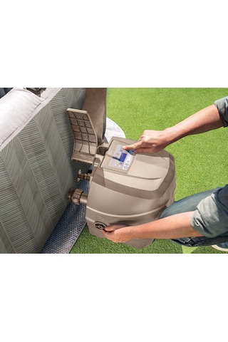 Intex 4 Kişilik Purespa Chevron Bubble Deluxe Spa Küveti