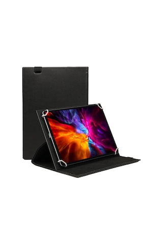 Samsung Galaxy Note 10.1 N8000 Universal Dönerli Standlı Kılıf + Tablet Kalemi Arka Kapak