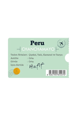 Moliendo Peru Chanchamayo Yöresel Çekirdek Kahve 1 KG