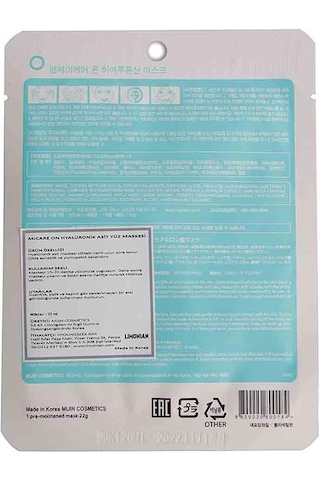 Mjcare On Hyaluronic Acid Mask - Hyalüronik Asit Özlü Yüz Maskesi