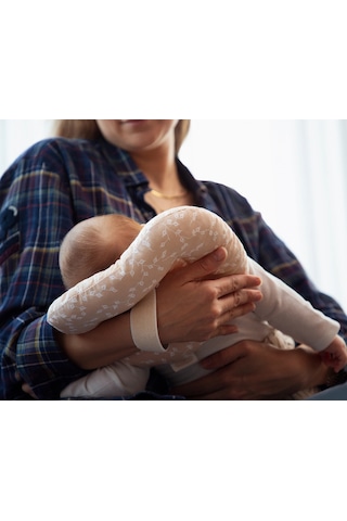 Babyjem Emzirme Yastığı Somon Çiçek