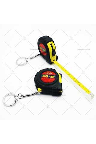 Cep Tipi Anahtarlıklı Otomatik Çelik Mezura 1.metre
