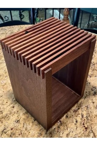 Modern Tasarım Masif Ahşap Bıçak Bloğu - Esnek Bıçak Stand