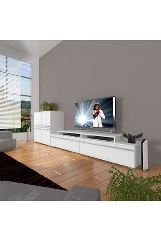 Decoraktiv Ekoflex On Mdf Tv Ünitesi Tv Sehpası Beyaz