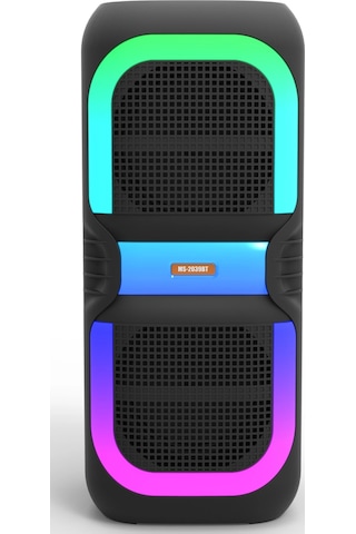 Çeşithane Twin Dual 8 İnç Kablosuz Parti Hoparlörü - 16w Güçlü Woofer, Rgb Led Işıklı, Tws Destekli