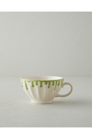 English Home Almond Flow Seramik Kupa 390 Ml Yeşil