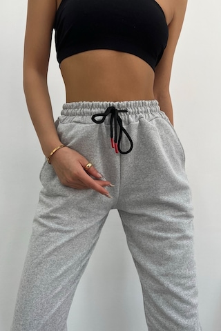 Blackjack Giyim Unısex Slim Fit Jogger Eşofman Altı Gri