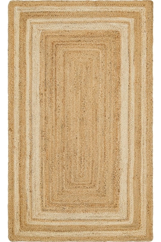 Eko Halı Echo Jüt Ech 10 Natural White Xw Dekoratif Jüt Kilim Naturel Beyaz