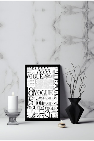 Modern Sanatsal Bohem Temalı Ahşap Çerçeve Görünümlü Mdf Tablo