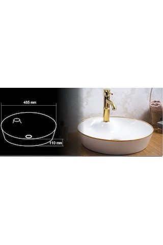 Lena Tezgah Üstü Çanak Lavabo E -4044A