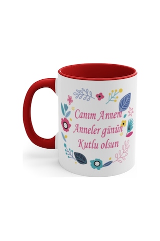 Kişiye Özel Isim Baskılı Kırmızı Kupa Bardak .Anneler Günü Kupa N11.1998