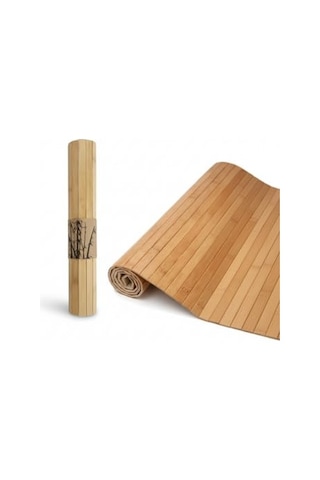 Lüks Bambu Banyo Paspası & Amp Mutfak Matı Kaydırmaz Tabanlı, Suya Dayanıklı Çamaşır Makinesi Üstü D Diğer