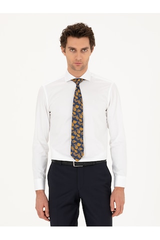 Cacharel Beyaz Slim Fit Pamuk Klasik Gömlek 15841036