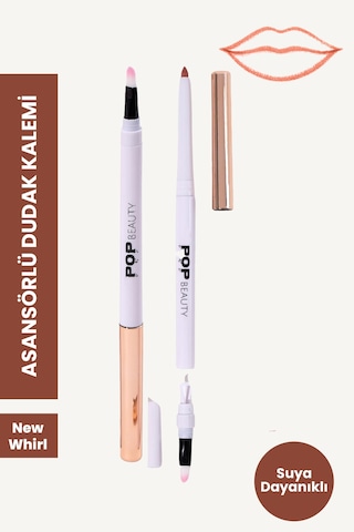 Pop Beauty Waterproof Suya Dayanıklı Asansörlü Dudak Kalemi New Whirl