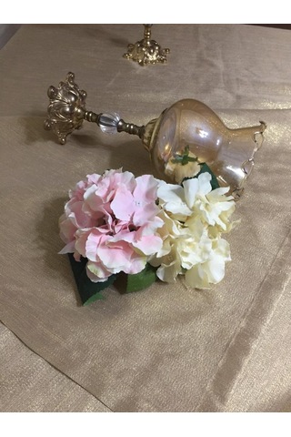 Finezza Kristal Simli Kumaş Gold Masa Örtüsü Dikdörtgen 140x200 C