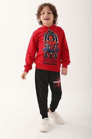 Spider Man D4830-3 Çocuk  Kırmızı Eşofman Takımı
