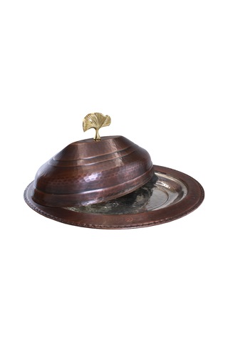 Cuvesta Modern Şef Tipi El Yapımı Bakır Sunumluk 35cm