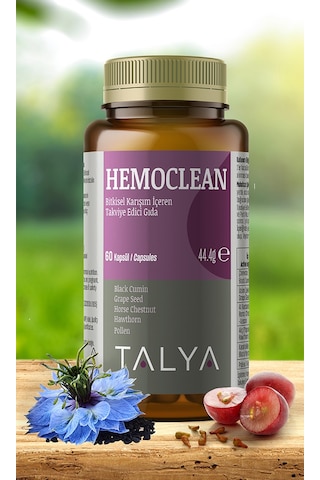 Talya Hemoclean Bitkisel Karışım İçeren Takviye Edici Gıda 60 Kapsül