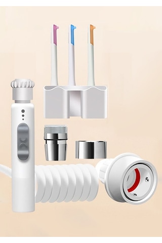 Ghdent GH15 Manuel Ağız Duşu Şarjsız Askılıklı Tazyik Ayarlı 3 Gözlü Başlık + Saklama Kutusu﻿﻿