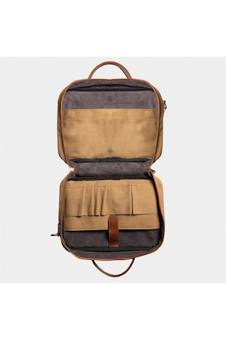 Çantaş Retro Kanvas 40x29 Evrak Ve Laptop Çantası 15 İnç Camel
