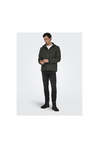 Only & Sons Erkek Onsluke Waterproof Jacket Otw Vd Os22031606-4765149 Peat