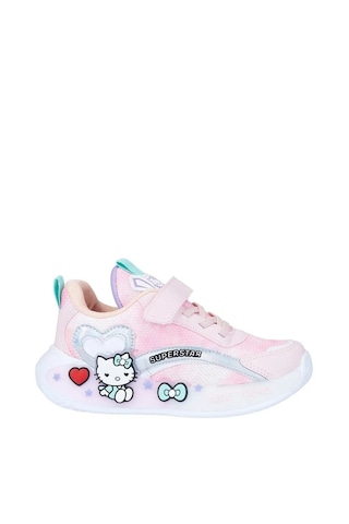 Zacoz Kız Çocuk Sevimli Figürlü Renkli Günlük Spor Sneaker Ayakkabı Pudra