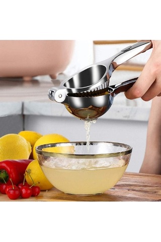 Wondernest Manuel Narenciye Sıkacağı, Paslanmaz Çelik Limon Ve Meyve Presi Lichen Hf Gri