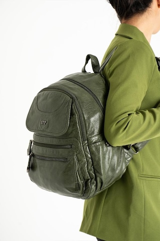 Baginn Y.s.deri Orta Boy Kadın Sırt Çantası Vegan Deri Bayan Çantası 30 25 Cm Çok Cepli Yumuşak Doku 001