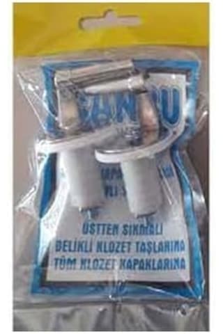 Metal Klozet Kapak Vidası Üstten Sıkmalı Siyah