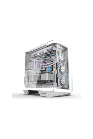 Quantum Gaming Proxima Beyaz 4 Adet Argb Fan 390mm Vga Temperli Cam Ve Type-c Bağlantılı 850w Beyaz Gaming Kasa
