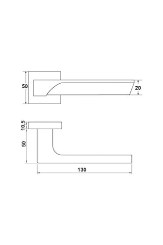 Hafele Kapı Kolu Seti İstanbul Oda Mat Krom