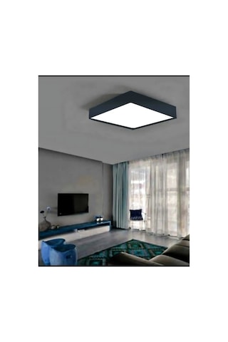 Kdl433b Smd Led Li Kare 24w Siyah Kasa Sıva Üstü Panel Armatür Beyaz