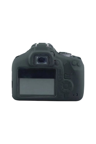 Sones Canon Eos 2000d Uyumlu Yumuşak Silikon Koruyucu Kılıf Siyah