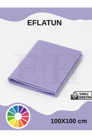 Eflatun Rengi Metrelik Ince Keçe Kumaş Keçe 1 Mm Aktivite Keçesi Renkli Keçe 1 Metre 100 Cm X 100 Cm