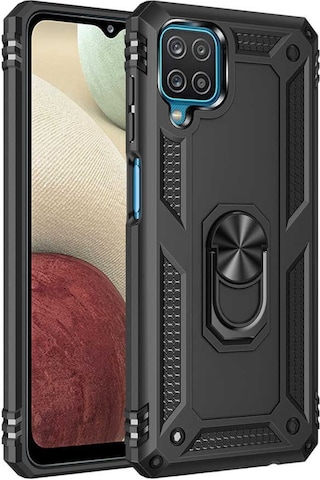 Samsung Uyumlu Galaxy A12 Kilif Zirhli Standli Miknatisli Tank Kapak 482088334