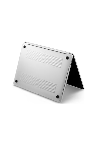 Arabulalaca Apple Uyumlu MacBook Air 13.6 2022 A2681 Kılıf M2 Mat Doku Beyaz