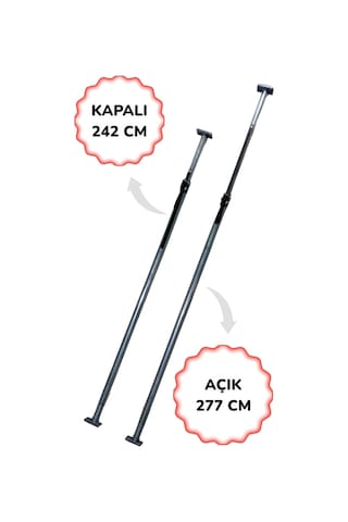 Yük Tutucu Ştanga Alüminyum 242 - 277 Cm