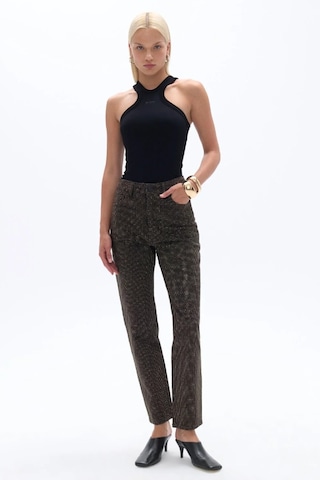 N25kd18123 Nocturne Jean Pantolon Siyah-gold Siyah