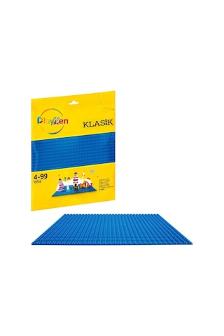 Classic Mavi Zemin Plakası 25 25 Cm Sert Taban  İle Uyumlu Yapı Blok Platformu