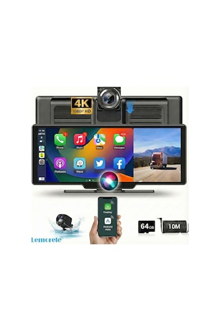9003d, 10.26 İnç Kablosuz Carplay & Android Auto Ekran, 4k Dvr Ön Yol Kayıt - 1080p Arka Park Kamera Diğer